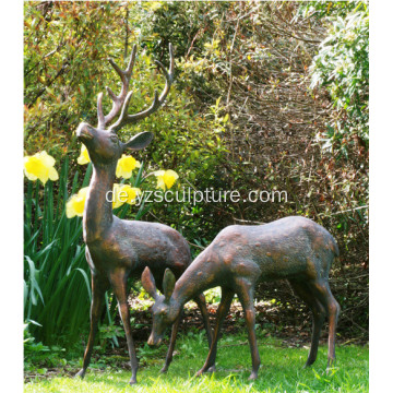 Garten Deko Leben Größe Hirsch Skulptur zum Verkauf